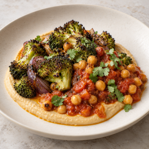 Broccoli, Chickpea Silk and Ginger Tomato Jus - Fresh Start 30: A Journey To Better Health Broccoli, Chickpea Silk and Ginger Tomato Jus